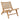 House Nordic – Derby Loungestol & Skammel i teak/PE rattan – Natur – 60×80×73 cm - Bolig og Haven