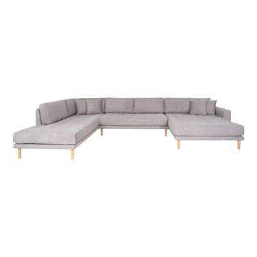 Lido U-Sofa Åben Ende fra House Nordic i lysegrå