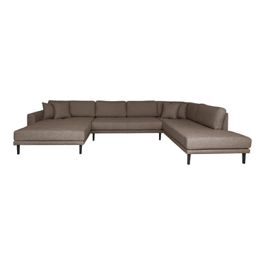Lido U-Sofa Åben Ende fra House Nordic i brun