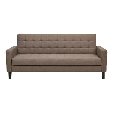 House Nordic – Milton Sovesofa med opbevaring, Brun & Sorte ben, 85/109x204 cm - Bolig og Haven