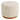 House Nordic - Daisy Puf – Sand Bouclé med Træbase – Ø50 x 41 cm - Bolig og Haven