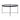 House Nordic - Venezia Sofabord - sort, m. glas, Ø70xH40cm - Bolig og Haven