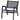PEM GARDEN ARMCHAIR WITH ARMREST ALUMINIUM BLACK