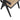 GUNN DINING CHAIR RATTAN/WOOD BLACK