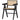 GUNN DINING CHAIR RATTAN/WOOD BLACK