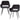 JELLE CHAIR VELVET BLACK - SET OF 2