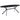 BRUNO DINING TABLE OVAL MDF BLACK 220x100CM