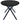 BRUNO DINING TABLE OVAL MDF BLACK 220x100CM
