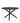 Venture Home - Alma rundt spisebord, sort, Ø120 cm