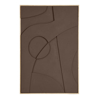 Isabella Relief Vægdekoration fra House Nordic i brun