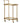 PUSH TROLLEY METAL ANTIQUE BRASS