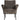 MUSE ARMCHAIR COARSE WOVEN FABRIC GREY/BROWN