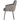 MOUNT DINING CHAIR WITH ARMREST COARSE WOVEN FABRIC TAUPE