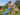 Jungle Gym - Legetårn Jungle Gym Mansion 2.1 m/2-Climb Module 220, blå rutsjebane og 120 kg sand - Bolig og Haven