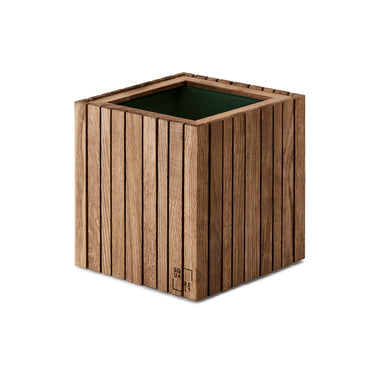 Squarely Copenhagen - GrowON plantekasse 22x22 cm, Natur Ask - Bolig og Haven