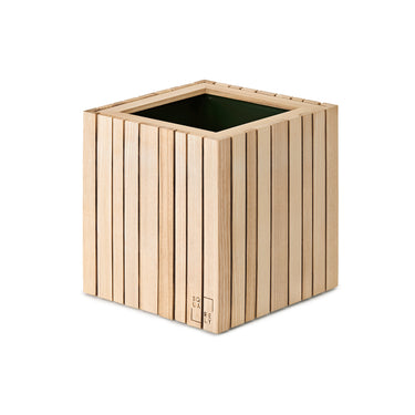 Squarely Copenhagen - GrowON plantekasse 22x22 cm, Natur Ask - Bolig og Haven