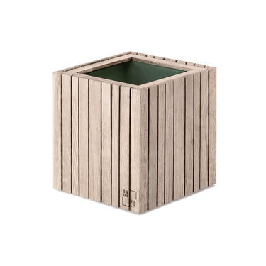 Squarely Copenhagen - GrowON plantekasse 22x22 cm, Natur Ask - Bolig og Haven