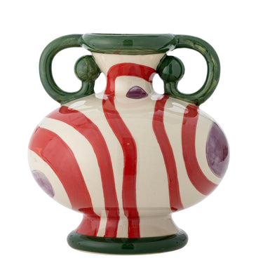 Bloomingville - Betiva Vase, Multifarvet, Stentøj - Ø23,5 × H25,5 cm