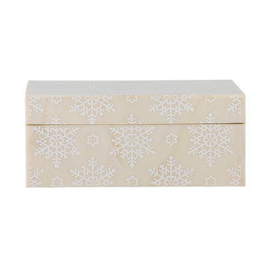 Bloomingville - Cheri Æske m/låg, Natur, Resin - L18 × H7,5 × B13 cm