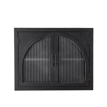 Bloomingville - Lario Skab, Sort, Fyr - L62 × H49 × B23 cm
