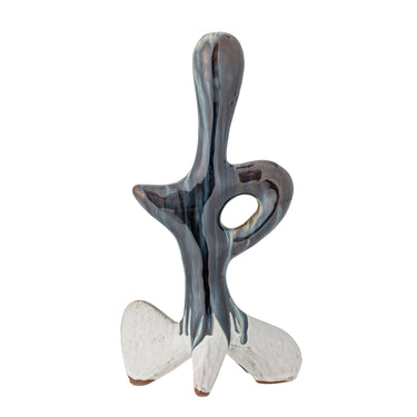 Bloomingville - Harlan Deko, Blå, Stentøj - L15,5 × H30 × B12 cm