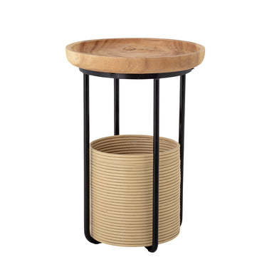 Bloomingville - Hitti Sidebord, Natur, Suar Træ - Ø45 × H60 cm