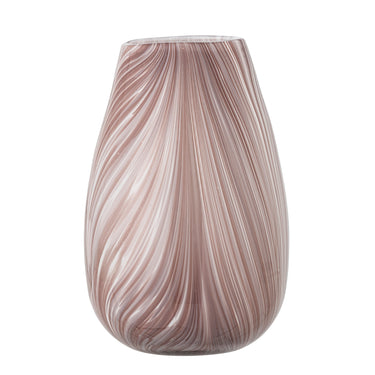 Bloomingville - Ennis Vase, Rosa, Glas - Ø14,5 × H22,5 cm