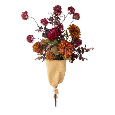 Bloomingville - Waverly Buket, orange, Kunstige Blomster - Ø25 × H90 cm