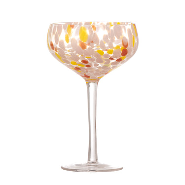 Bloomingville - Lilya Cocktailglas, Rosa, Glas - Ø12 × H18 cm