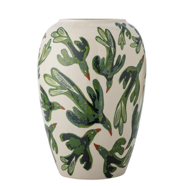 Bloomingville - Birdliva Vase, Multifarvet, Stentøj - Ø21,5 × H33 cm
