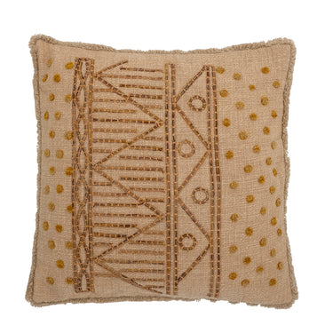 Bloomingville - Taranto Pude, Natur, Bomuld - L45 × B45 cm