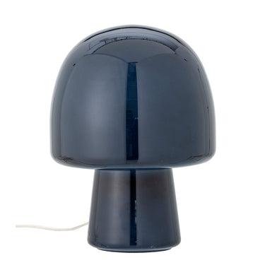 Bloomingville - Paddy Bordlampe, Blå, Glas - Ø20 × H26,5 cm