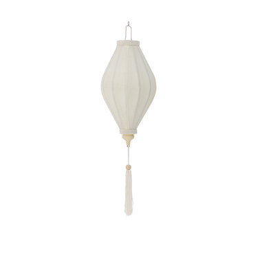 Bloomingville - Pomp Deko, Hvid, polyester - Ø20 × H39 cm