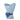 Bloomingville - Belivia Vase, Blå, Stentøj - Ø19,5 × H28,5 cm