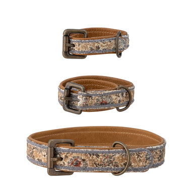 Bloomingville - Imola Hundehalsbånd, Blå, Bomuld - L40 × B2/L50 × B2,5/L60 × B3 cm, sæt med 3