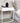 Venture Home - Bakal – sengebord, hvidt stål med skuffe – 43×43×50 cm