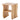 Bloomingville - Bark Taburet, Natur, Gummitræ - L38 × H45,5 × B38 cm