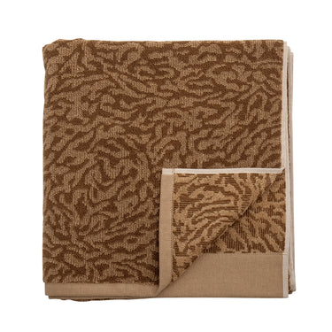 Bloomingville - Kaysa Håndklæde, Brun, Bomuld - L140 × B70 cm