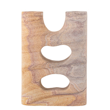 Bloomingville - Lodi Lysestage, Natur, Sandsten - L18 × H25,5 × B7 cm