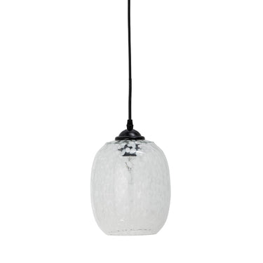 Bloomingville - Gisele Pendel, Hvid, Glas - Ø18 × H30 cm