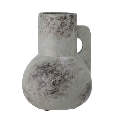 Bloomingville - Tias Vase, Grå, Keramik - L18 × H23 × B18 cm