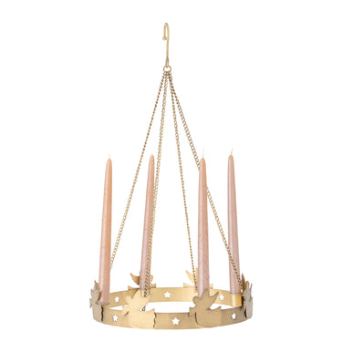 Bloomingville - Elmir Adventsstage, Guld, Jern - Ø30 × H55 cm