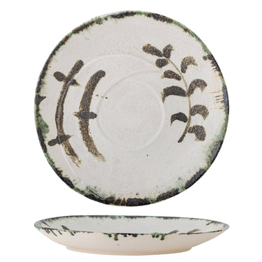 Bloomingville - Hadyn Fad, Hvid, Stentøj - Ø44 × H6 cm