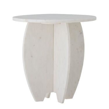 Bloomingville - Sendai Opsats, Hvid, Marmor - Ø30,5 × H31 cm