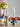 Bloomingville - Florita Votive & Candle Holder, Multifarvet, Stentøj - L11,5 × H11 × B8/L12,5 × H15 × B8 cm, sæt med 2