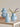 Bloomingville - Kinsie Vase, Blå, Glas - Ø10 × H12/Ø7,5 × H13/Ø10 × H15 cm, sæt med 3