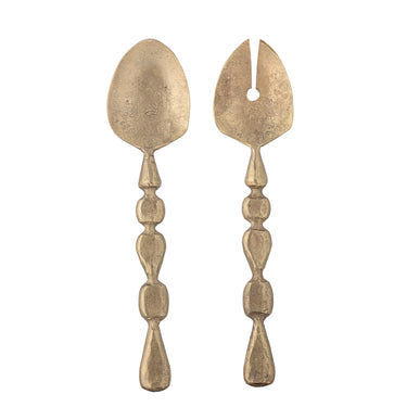 Bloomingville - Edi Salatsæt, Messing, Jern - L26,5 × B6 cm, sæt med 2
