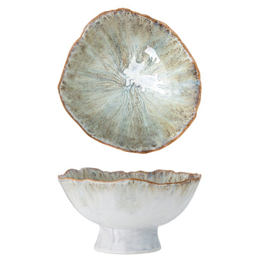 Bloomingville - Joby Skål, Blå, Stentøj - Ø24 × H13 cm