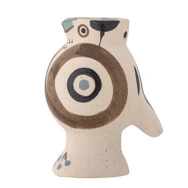 Bloomingville - Mahrab Vase, Natur, Stentøj - Ø15,5 × H20,5 cm