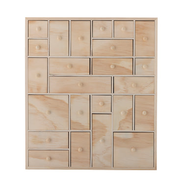 Bloomingville - Valery Opbevaringskasse, Natur, FSC® 100%, fyrretræ - L32 × H37 × B11 cm